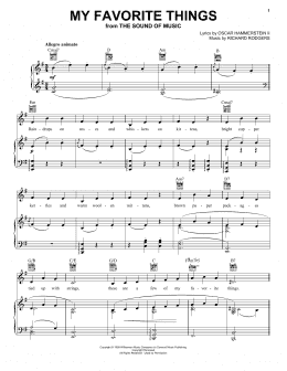 page one of My Favorite Things (Piano, Vocal & Guitar Chords (Right-Hand Melody))