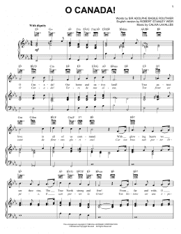 page one of O Canada! (Piano, Vocal & Guitar Chords (Right-Hand Melody))
