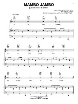 page one of Mambo Jambo (Que Rico El Mambo) (Piano, Vocal & Guitar Chords (Right-Hand Melody))