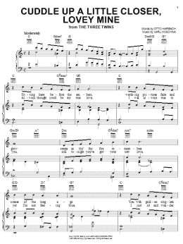page one of Cuddle Up A Little Closer, Lovey Mine (Piano, Vocal & Guitar Chords (Right-Hand Melody))