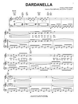 page one of Dardanella (Piano, Vocal & Guitar Chords (Right-Hand Melody))
