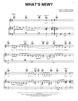 page one of What's New? (Piano, Vocal & Guitar Chords (Right-Hand Melody))