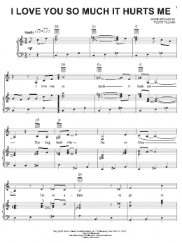 page one of I Love You So Much It Hurts Me (Piano, Vocal & Guitar Chords (Right-Hand Melody))
