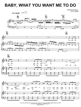 page one of Baby, What You Want Me To Do (Piano, Vocal & Guitar Chords (Right-Hand Melody))