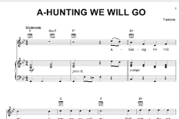 page one of A-Hunting We Will Go (Piano, Vocal & Guitar Chords (Right-Hand Melody))