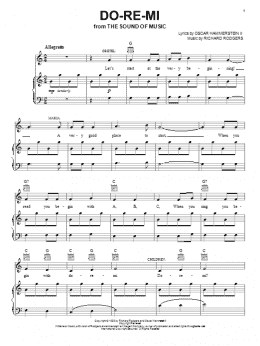 page one of Do-Re-Mi (from The Sound of Music) (Piano, Vocal & Guitar Chords (Right-Hand Melody))