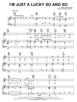 page one of I'm Just A Lucky So And So (Piano, Vocal & Guitar Chords (Right-Hand Melody))
