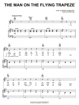 page one of The Man On The Flying Trapeze (Piano, Vocal & Guitar Chords (Right-Hand Melody))