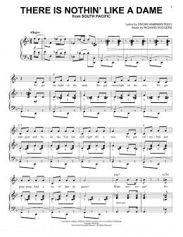 page one of There Is Nothin' Like A Dame (Piano, Vocal & Guitar Chords (Right-Hand Melody))
