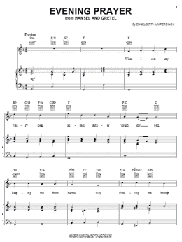 page one of Evening Prayer (Piano, Vocal & Guitar Chords (Right-Hand Melody))