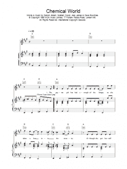 page one of Chemical World (Piano, Vocal & Guitar Chords)