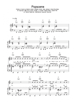 page one of Popscene (Piano, Vocal & Guitar Chords)