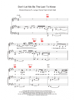 page one of Don't Let Me Be The Last To Know (Piano, Vocal & Guitar Chords)