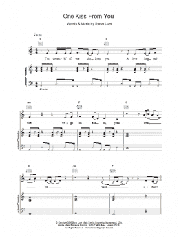 page one of One Kiss From You (Piano, Vocal & Guitar Chords)