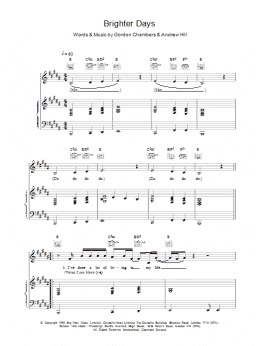 page one of Brighter Days (Piano, Vocal & Guitar Chords)