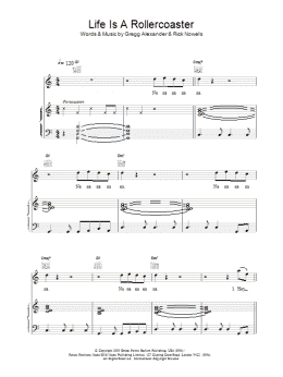 page one of Life is a Rollercoaster (Piano, Vocal & Guitar Chords)