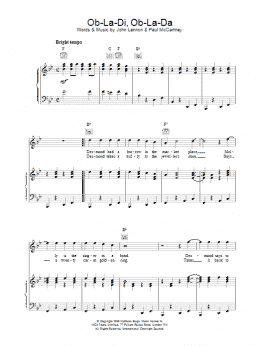 page one of Ob La Di Ob La Da (Piano, Vocal & Guitar Chords)