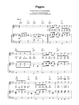 page one of Piggies (Piano, Vocal & Guitar Chords)