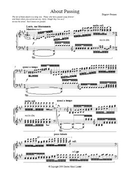 page one of About Passing (Piano Solo)