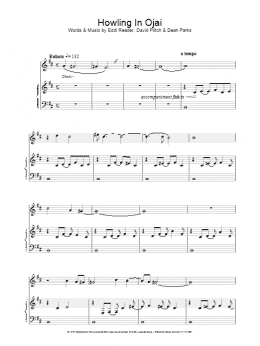page one of Howling In Ojai (Piano, Vocal & Guitar Chords)