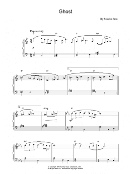 page one of Ghost (Piano Solo)