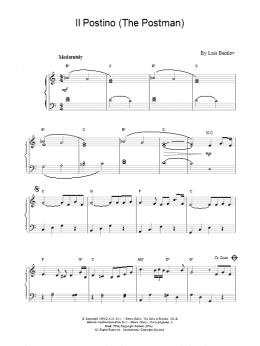 page one of Il Postino (Piano Solo)