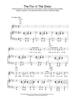 page one of Fox In The Snow (Piano, Vocal & Guitar Chords)