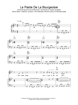 page one of Le Pastie De La Bourgeoisie (Piano, Vocal & Guitar Chords)