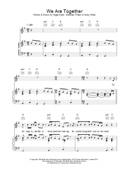 page one of We Are Together (Piano, Vocal & Guitar Chords)