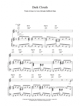 page one of Dark Clouds (Piano, Vocal & Guitar Chords)