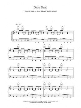 page one of Drop Dead (Piano, Vocal & Guitar Chords)