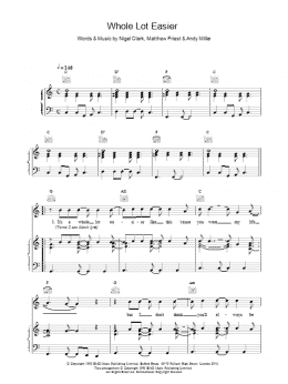 page one of Whole Lot Easier (Piano, Vocal & Guitar Chords)