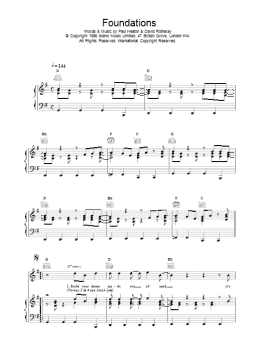 page one of Foundations (Piano, Vocal & Guitar Chords)