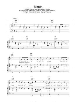 page one of Mirror (Piano, Vocal & Guitar Chords)