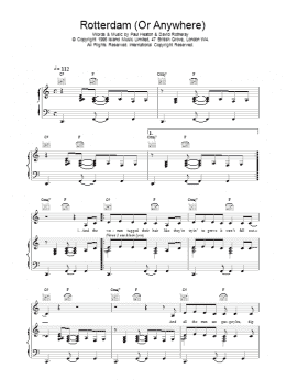 page one of Rotterdam (Or Anywhere) (Piano, Vocal & Guitar Chords)