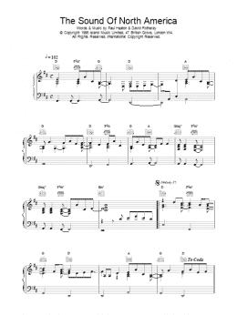 page one of The Sound Of North America (Piano, Vocal & Guitar Chords)