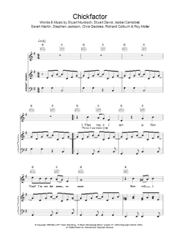 page one of Chickfactor (Piano, Vocal & Guitar Chords)
