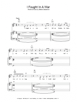 page one of I Fought In A War (Piano, Vocal & Guitar Chords)