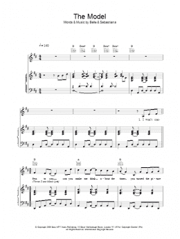 page one of The Model (Piano, Vocal & Guitar Chords)