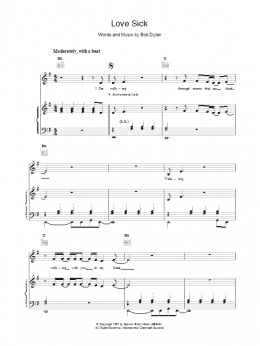 page one of Love Sick (Piano, Vocal & Guitar Chords)