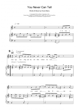 page one of You Never Can Tell (from Pulp Fiction) (Piano, Vocal & Guitar Chords)