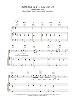 page one of I Stopped To Fill My Car Up (Piano, Vocal & Guitar Chords)