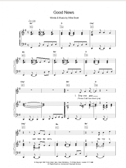 page one of Good News (Piano, Vocal & Guitar Chords)