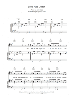 page one of Love And Death (Piano, Vocal & Guitar Chords)