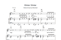 page one of Winter Winter (Piano, Vocal & Guitar Chords)