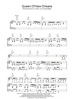 page one of Queen Of New Orleans (Piano, Vocal & Guitar Chords)