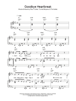 page one of Goodbye Heartbreak (Piano, Vocal & Guitar Chords)