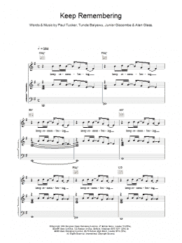 page one of Keep Remembering (Piano, Vocal & Guitar Chords)