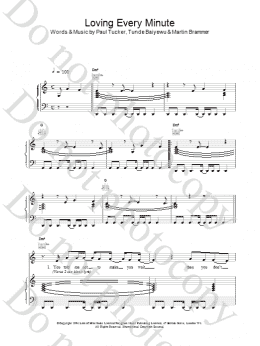 page one of Loving Every Minute (Piano, Vocal & Guitar Chords)