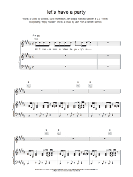 page one of Let's Have a Party (Piano, Vocal & Guitar Chords)